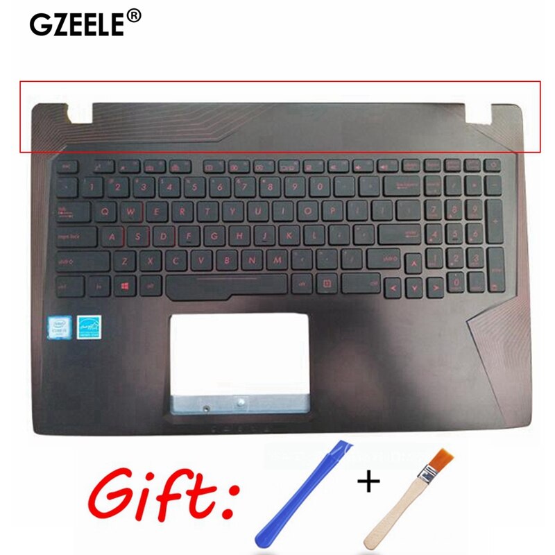 95% English Backlit Keyboard with palmrest for Asus FX753VD FX53VD ZX53V ZX73 FZ53V GL553VW GL753 FX53 VE FX553VD US
