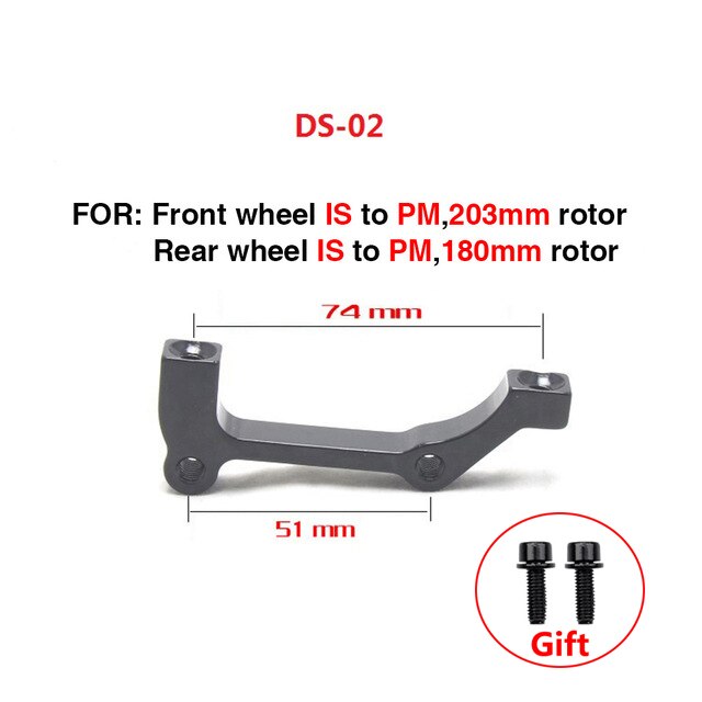 Ztto Mtb Fiets Schijfrem Mount Adapter Ultralight Beugel Is Pm Ab Om Pm Een Schijfrem Adapter Voor 140 160 180 203Mm Rotor: DS02