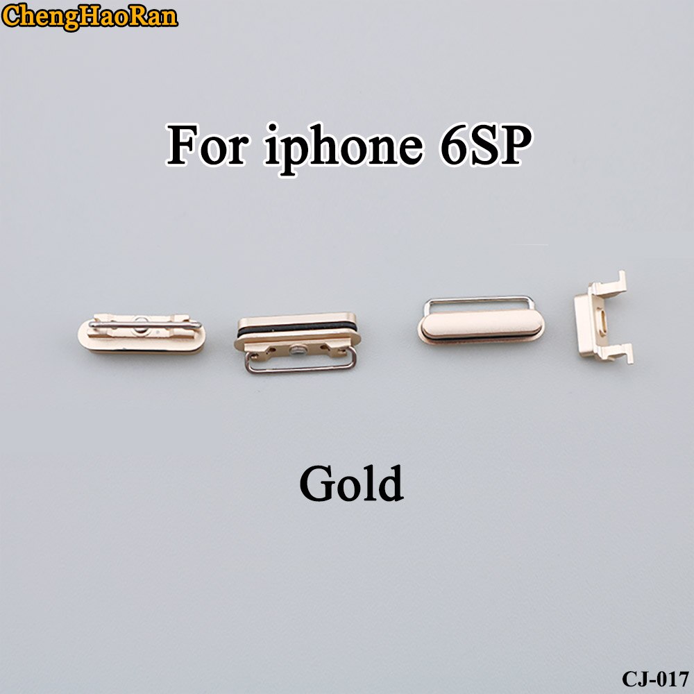 ChengHaoRan 1Set For iPhone 6S Plus 6SP out Power button Volume Mute Buttons Keys Side Buttons Full Set Repair parts replace: iphone 6SP-Gold