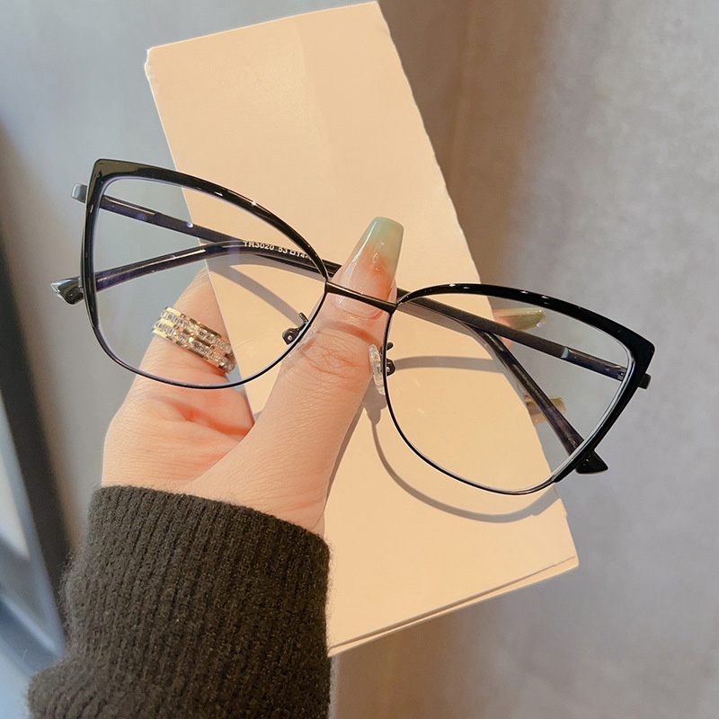 YIMARUILI, montura de gafas ópticas TR90 de aleación ultraligera a la , gafas graduadas Retro de para mujer, montura de gafas tipo ojo de gato TR30: Caqui