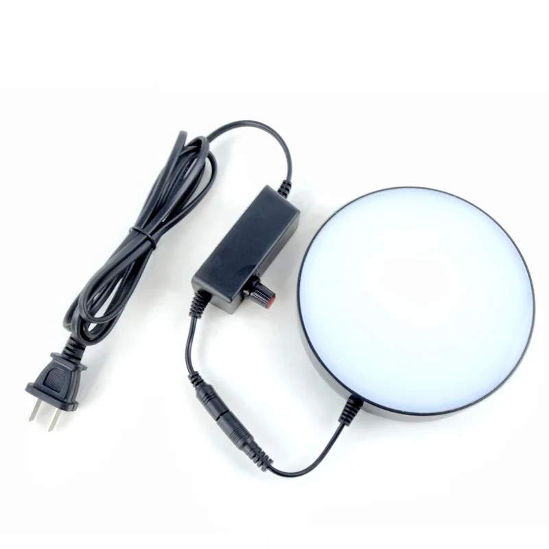 135mm Microscope LED Bottom Round Light Lamp Source Shadowless Backlight Illuminator Industrial Inspection 100V-240V