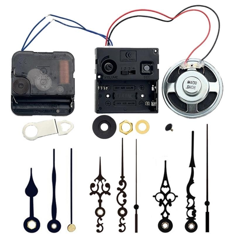 652F Quartzs Clock Movement Set Battery Operated Replacement Part for Wall Clocks Crafting Projects Repair Part J0063+026+005