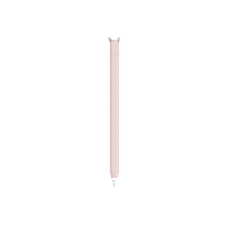 For Apple Bunny Ear Pen Case 1st And 2nd Generation White/Pink/Purple/Orange/GreenFull Coverage Ensures Excellent Protection: pink 2 generation