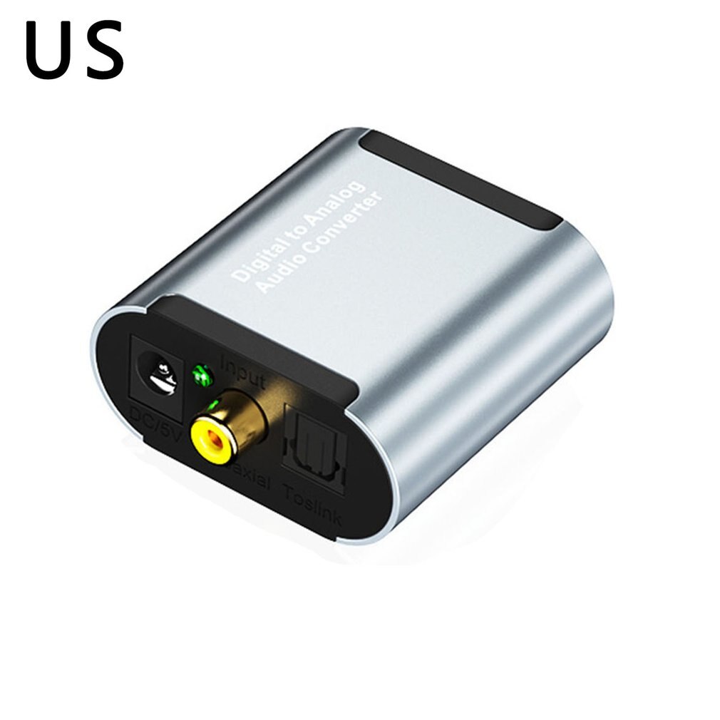 Coaxial Optical Fiber Digital to Analog Audio AUX 3.5mm Jack RCA L/R Converter SPDIF Digital Audio Decoder Amplifier: Coaxial line iber