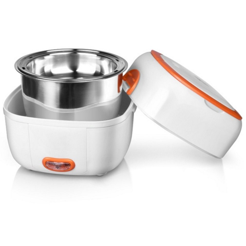 Multifunctional Electric Lunch Box Mini Rice Cooker Portable Food Heating Steamer Heat Preservation Lunch Box EU Plug