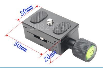 Digitale SLR Camera 2in1 1 set 1 STKS 30mm Quick Release Plaat + 1 STKS Metalen Klem voor Benro Arca Swiss Benro Kirk Statief K30