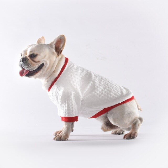 Kæledyr efterår og vinter bund trøje vild twist t-shirt sweater hund fransk bulldog keji teddy lille hundetøj