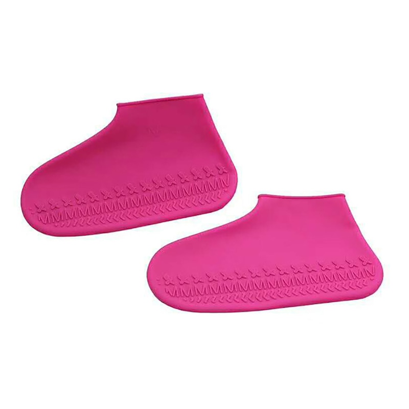 Neue Silikon Wasserdichte Schuh Abdeckung Material unisex Schuhe Protektoren Regen Stiefel für drinnen draussen Regnerischen Tage