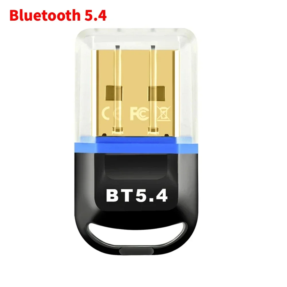USB Bluetooth 5.4 5.3 Dongle Adapter for PC Speaker Wireless Mouse Keyboard Music Audio Receiver Transmitter Drive free: Red