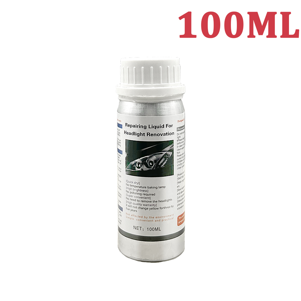 Car Headlight Repair Liquid Car Headlamp Renovation Restoration Cleaning Car Headlight Liquid Polymer Polish Auto Part headlight: Pink