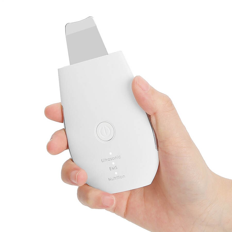 Hushålls ultraljud hudskrubber ems mikroström pormask borttagning ansikte porrengörare jonimport ansiktsrengöringsmaskin