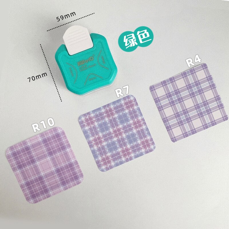 R4 R7 R10 3 In 1 Corner Rounder Papier Stoten Border Punch Ronde Hoek Paper Cutter Card Scrapbooking Voor Diy handgemaakte Ambachten