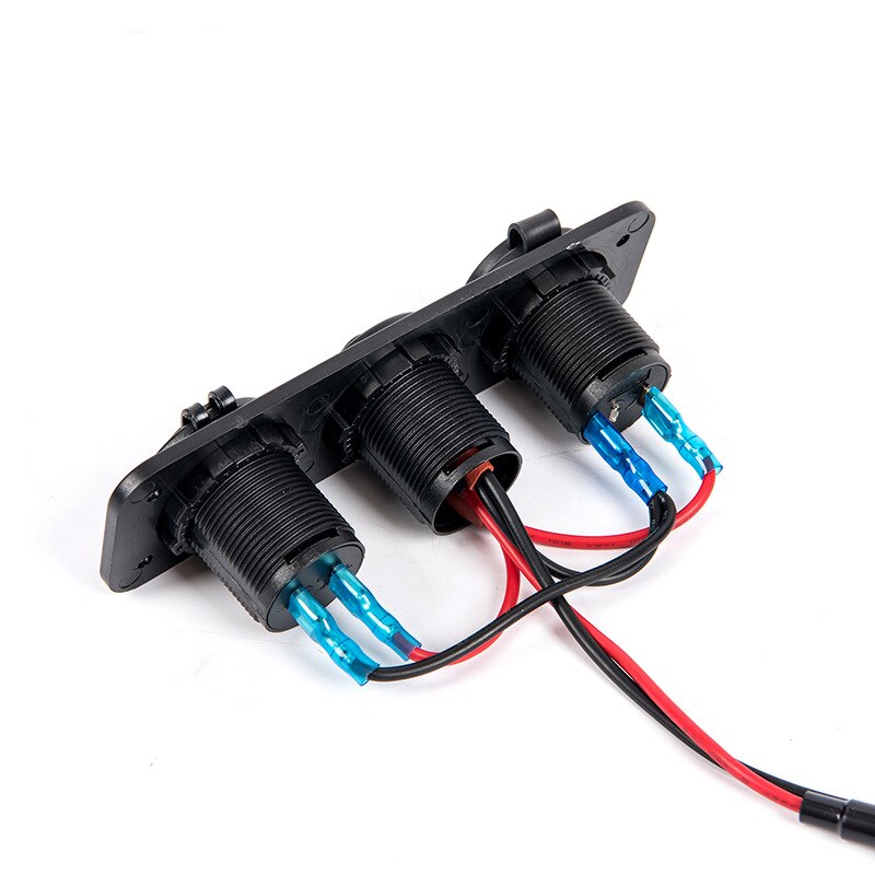 5V 2.1A + 2.1A Dubbele Usb Autolader 12V 24V Led Display Digitale Voltmeter Sigarettenaansteker Power outlet Schakelaar Paneel