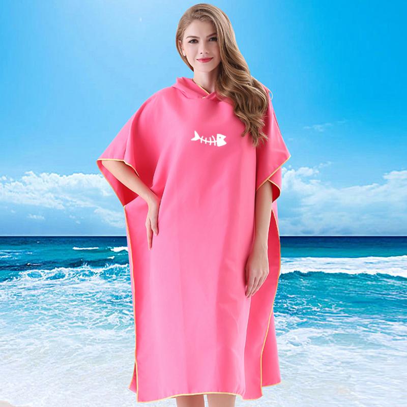 Volwassen Duiken Pak Veranderen Gewaden Poncho Hood Sneldrogend Hooded Handdoek Sneldrogende Absorberende Zweet-Absorberende Zwemmen gewaad