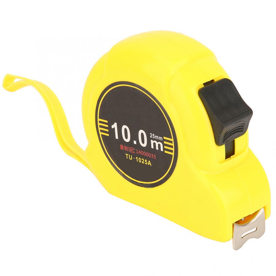 TU-1025A 10m Stainless Steel Tape Measure Flexible Ruler Retractable Woodworking Measuring Tool