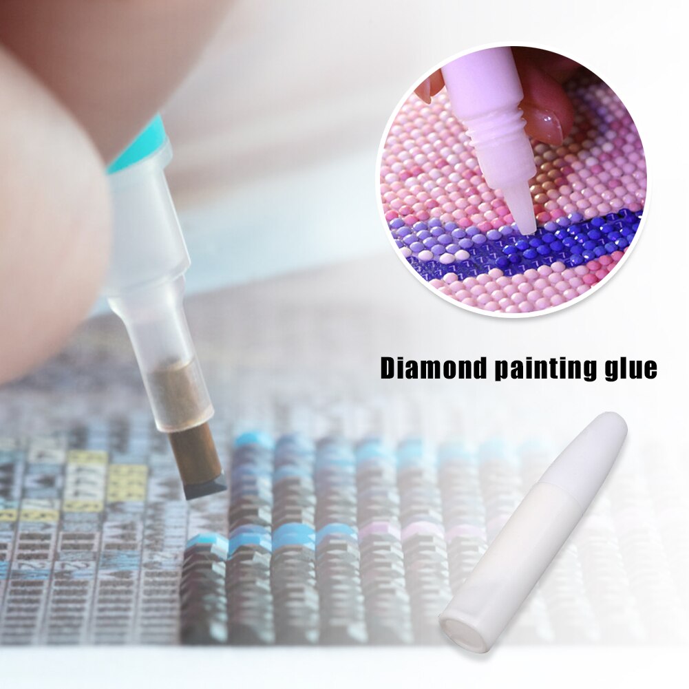 3ML Diamond Painting Drill Sticky Bottled Glue For DIY Handcraft Artwork Embroidery Transparent Glue Point Diamond Tool Home