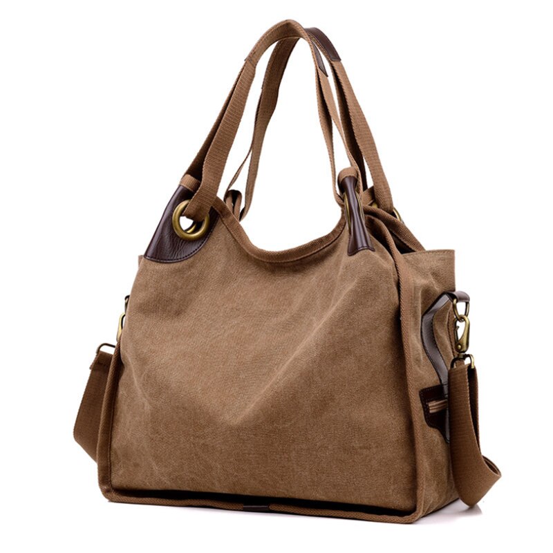 Merke håndveske dame glidelås skulderveske bomull lerret håndveske tilfeldig tote kvinnelig øko crossbody bag dame vintage messenger bags