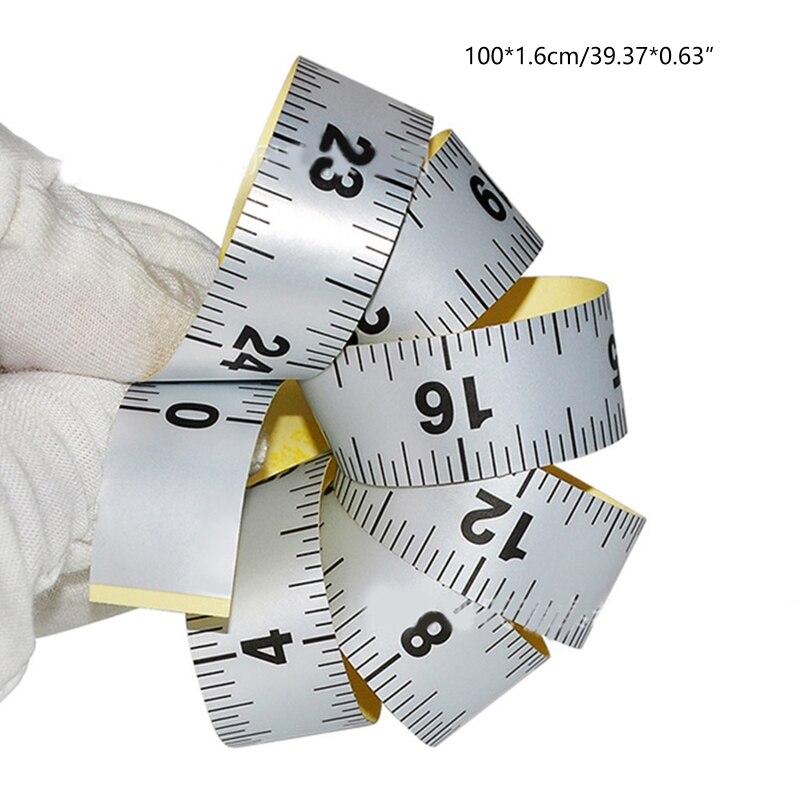 Adhesive Tape Measure Ruler Adhesive Measuring Tapes with Sticky Back Adhesive Back Ruler Stick On Tape Measure