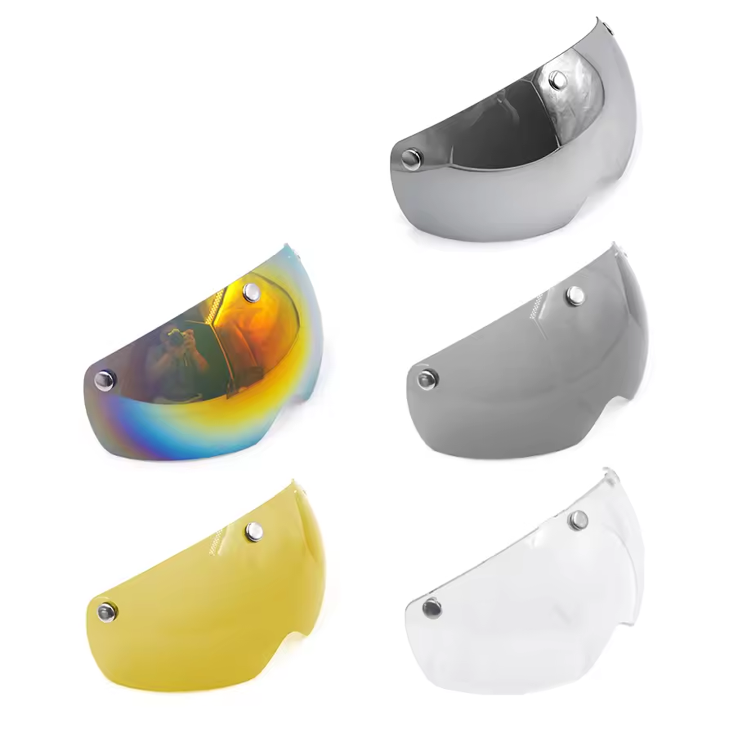 Radfahren Sonnenbrillen Fahrradhelm Brille Visier Zubehör Helmzubehör Brille Visierzubehör Transparent Grau Gelb