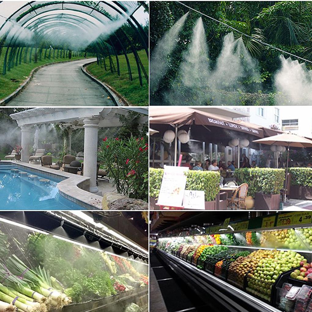 Verstelbare Atomisatie Sprinkler Mist Sproeikop Tuin Hoge Druk Elektrische Sproeier Water Verneveling Strooi