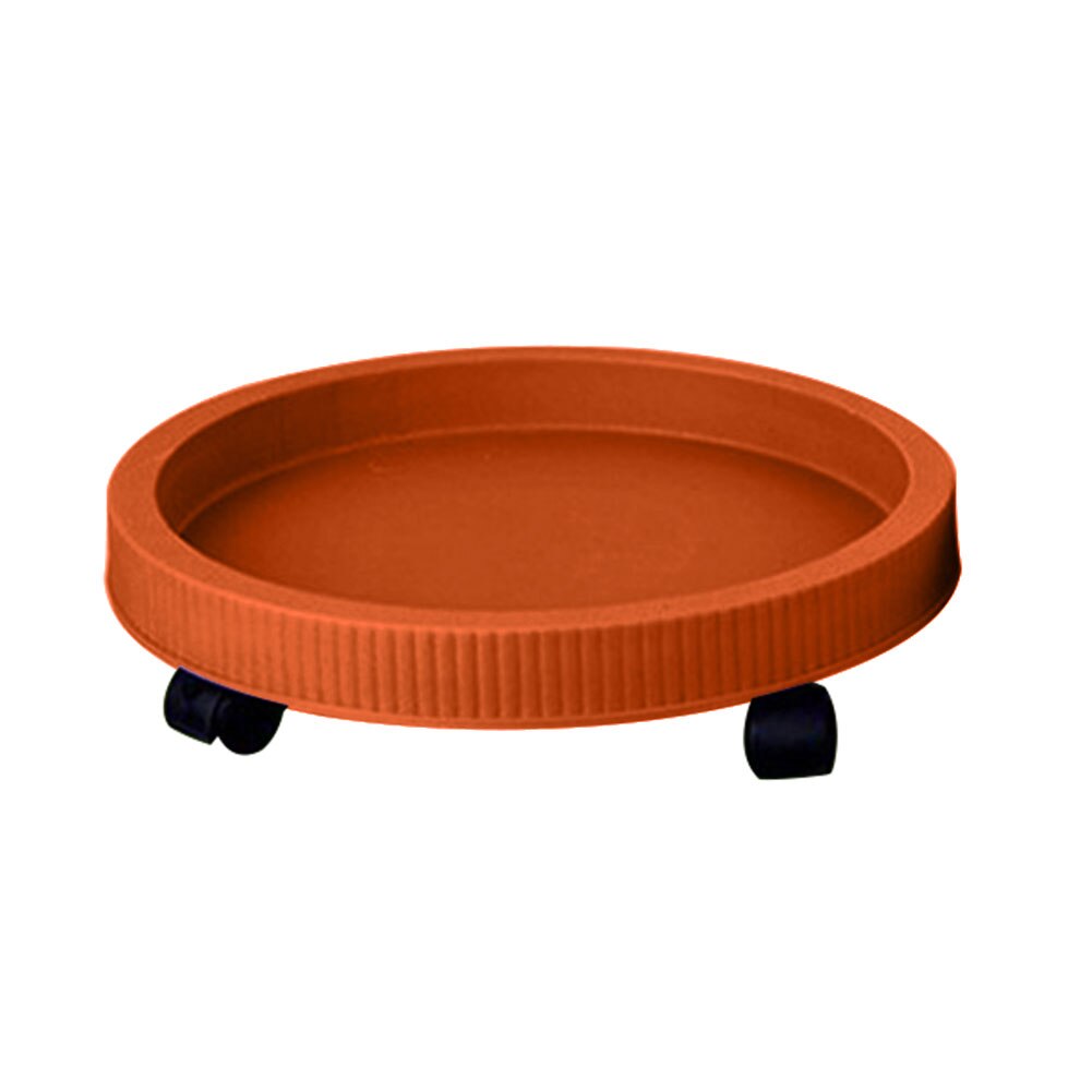 Plastikowa taca ogrodnicza sadzarka do kwiatów podstawa stojaka z/bez kół: Brick Red Mobile