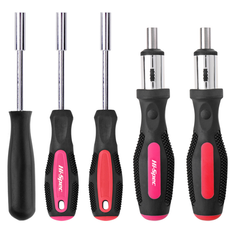 6.35mm 1/4 Series Batch Head Screwdriver Handle Multifunctional Sleeve Driver Bit-Holder Ratchet Socket Screw Driver