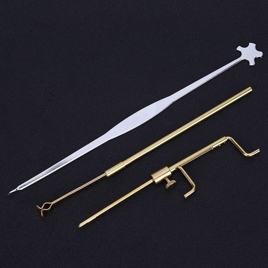 Viool Reparatie Set Geluid Kolom Klem Haak Kant Remklauw Luthier Gereedschap Viool Geluid Post Gauge Viool Accessoires
