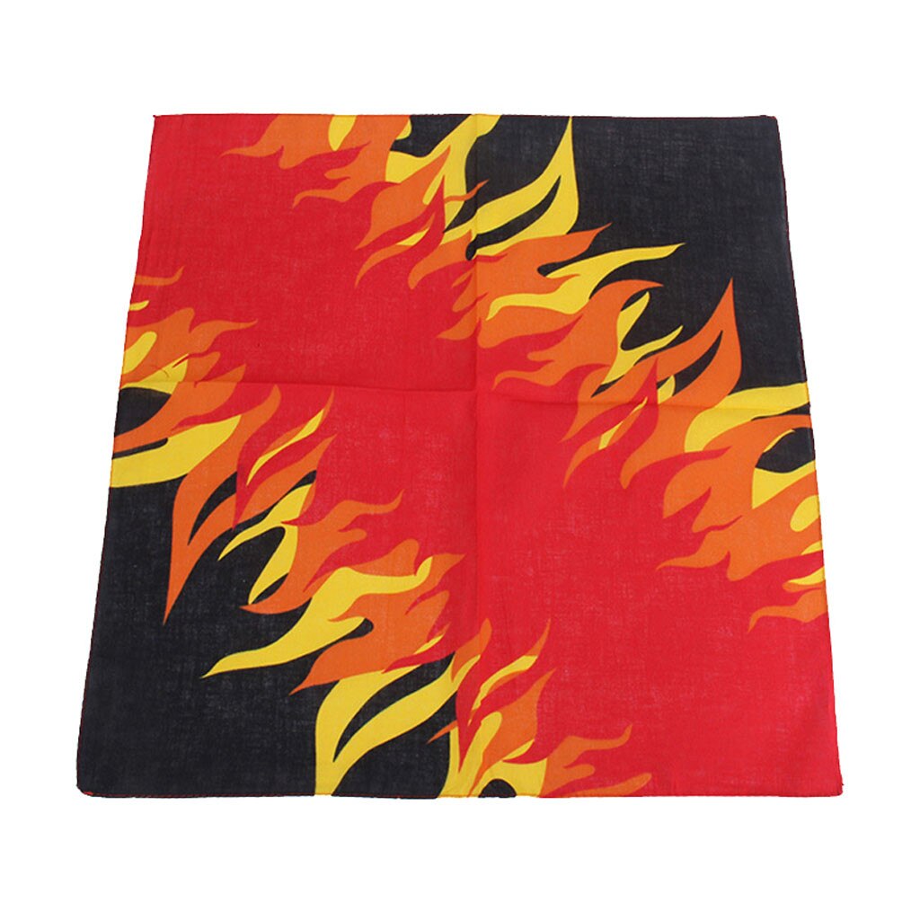 Women Bandana Unisex Hip Hop Black Hair Band Neck Scarf Sports Headwear Wrist Wraps Head Square Scarves Print Handkerchief