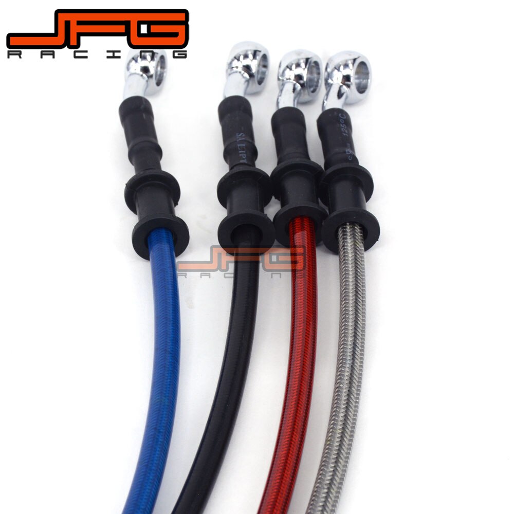 28 Degree M10 1500-1900 Stainless Steel Hydraulic Brake Clutch Oil Hose Line Radiator Pipe For Motorcycle ATV Dirt Pit Bike