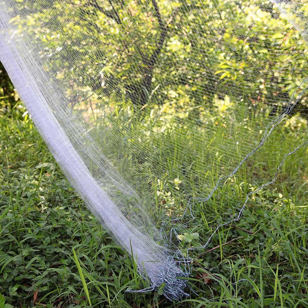 Monofilament 20/30/40/50 /60mm fiskenet 1.8*30 mm hul enkeltlags fiskegarn monofilament gællenet 5 type hul
