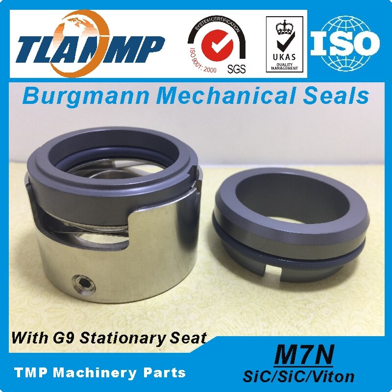 M7N-20 (M7N/20-G9) Burgmann TLANMP Mechanical Seals Unbalance type with G9 Stationary seat (Material:SIC/SIC/VIT)