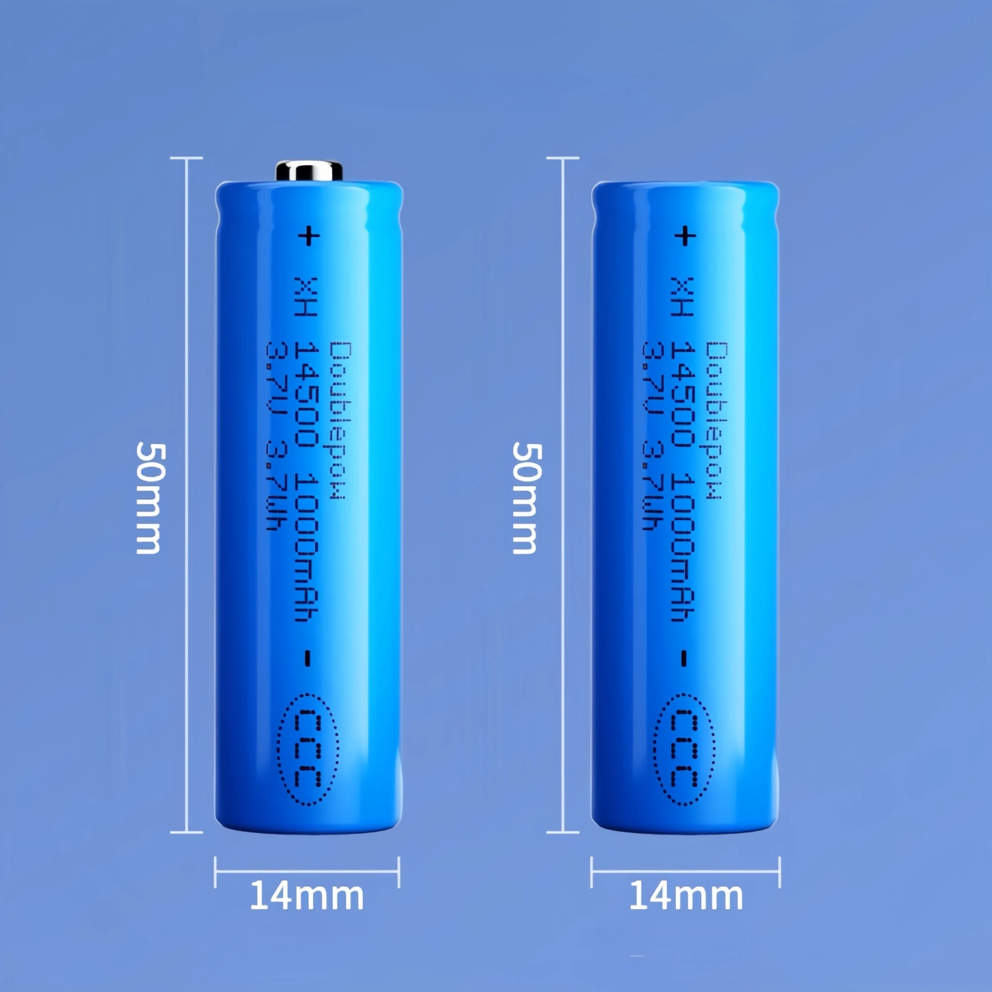 Batería 14500, 3,7 V, 1000mAh, cargador recargable de litio para afeitadora, altavoz, dron, aspiradora, micrófono, reloj inteligente, Sensor de juguete