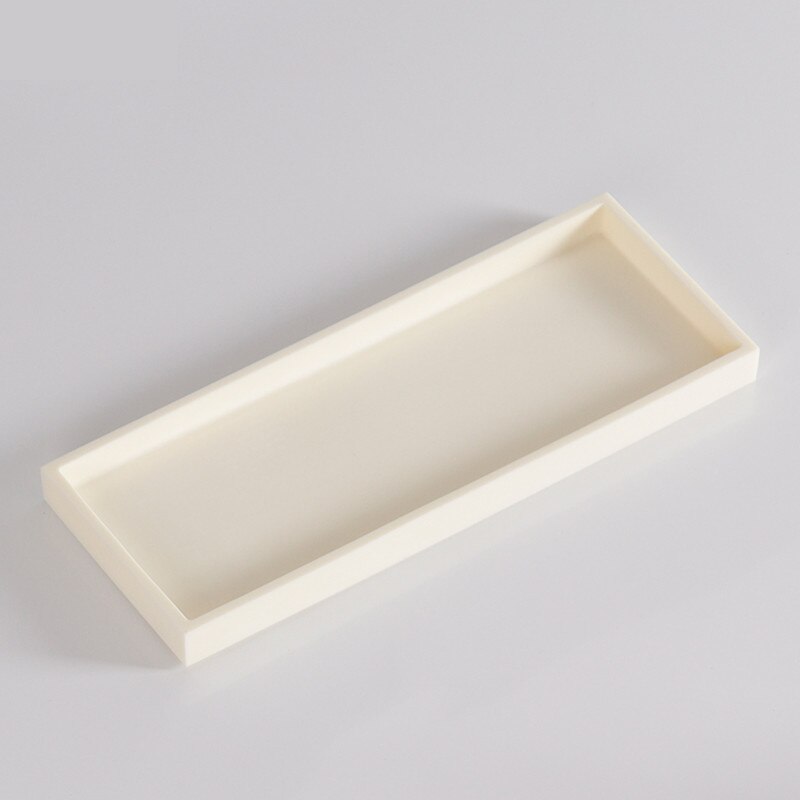 Ensemble d'accessoires de salle de bain nordique en résine, bouteille de savon liquide, distributeur de shampoing, boîte à mouchoirs, plateau, outils de lavage, organisateur de toilettes 1 pièce: E --11.5x29.5cm