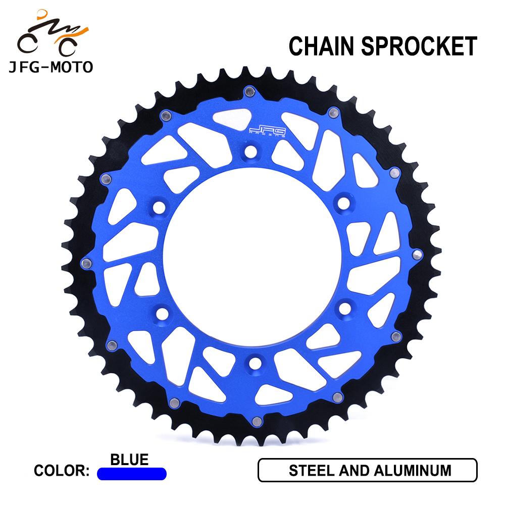 Moto 48 49 50 51T CNC Pignon de Chaîne Pour YAMAHA YZ125 TTR230 WR250F WR250R WR250X YZ250 YZ250F YZ426F WR426F WR450F YZ450F
