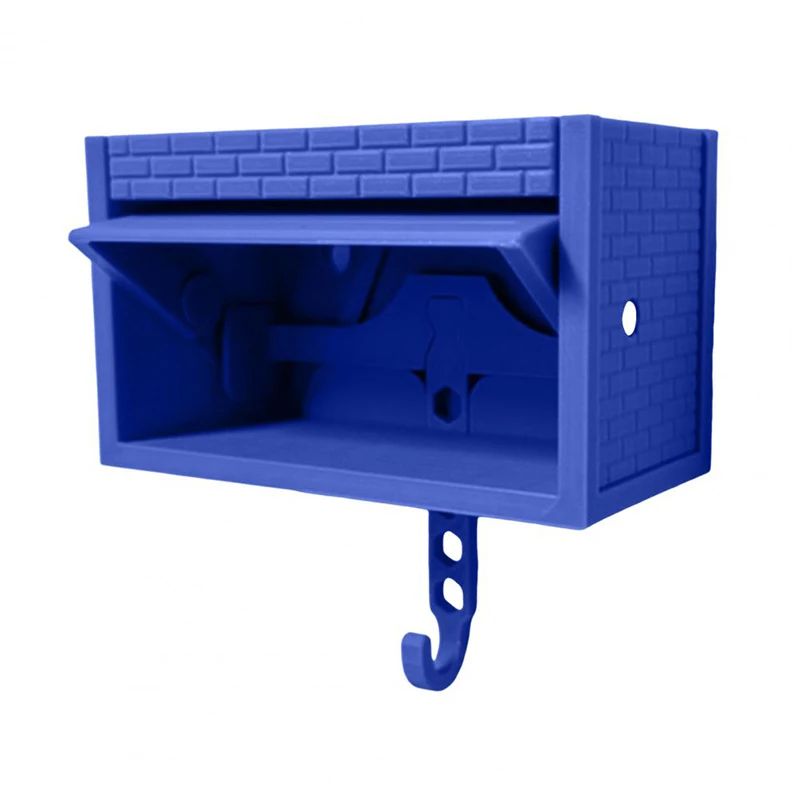 Lustiger Autoschlüsselhalter, Garage-Schlüsselanhänger, Auto-Garage-Schlüsselhalter mit Öffnung, Tür, Wandbehang, Dekor, Ornament, Muttertagsgeschenke, Aktualisierung: Blau
