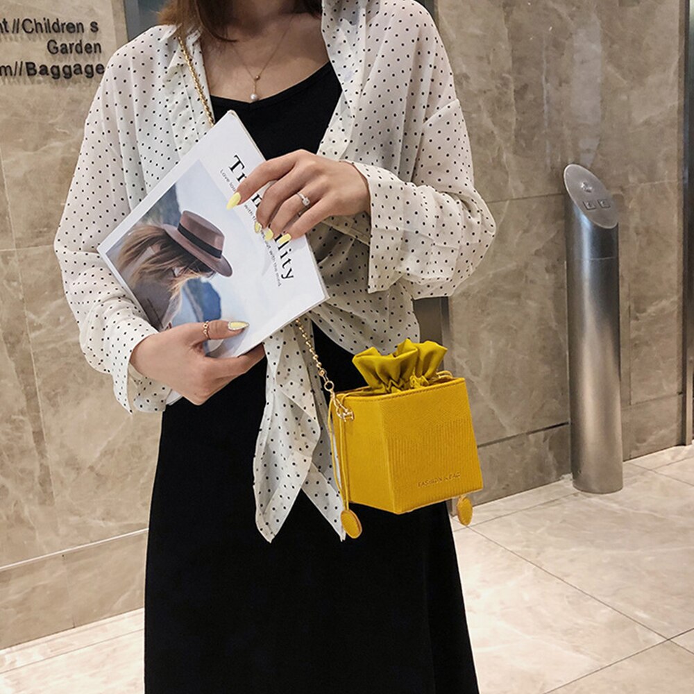 S.ikrr trekkoord emmer tas ketting doos mini tas dames luxe handtassen damestassen handtas dames schoudertas