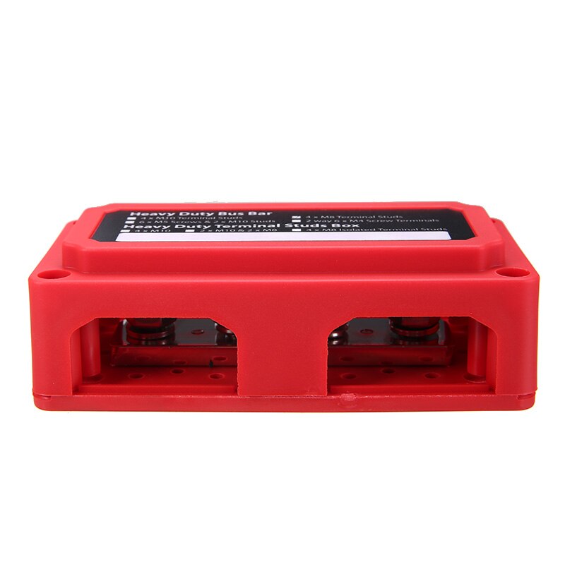 300A 12V-24V Bus Bar Power Distribution Box Heavy Duty Busbar Terminal Block Power Case Kit