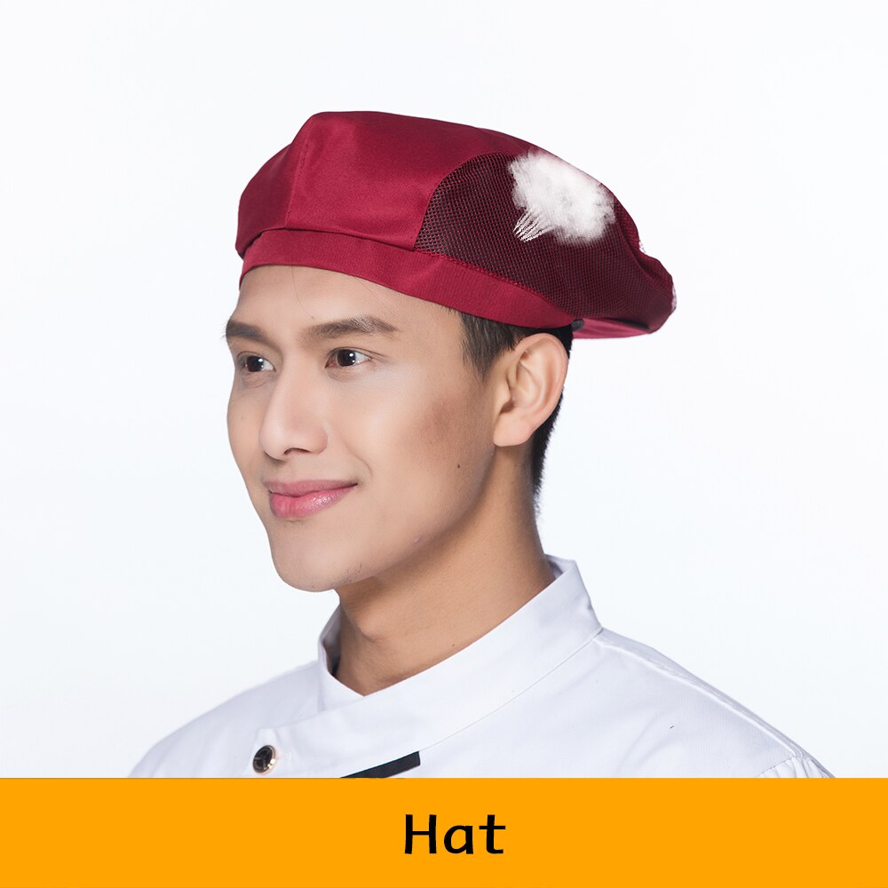 Unisex Chef Hat Food Service Cap Breathable Mesh Cap Restaurant Kitchen Coffee Shop Bar Hotel Baking Waiter Work Hat: 7