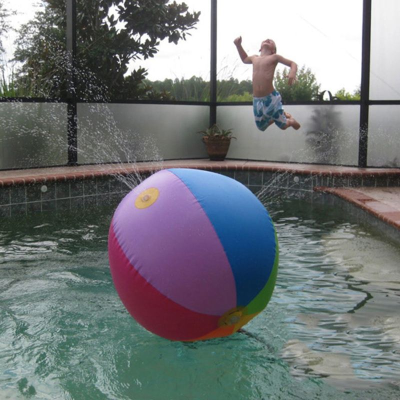 Beach Ball Sprinkler for Kids Inflatable Sprinkler Water Toys for Child Boy Girl F42E