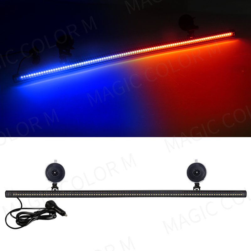 96 LED 3030 perles pare-brise avant lampe clignotante d'urgence voiture lampe stroboscopique barre feu de signalisation Auto toit voyant d'avertissement 12V: blanc chaud