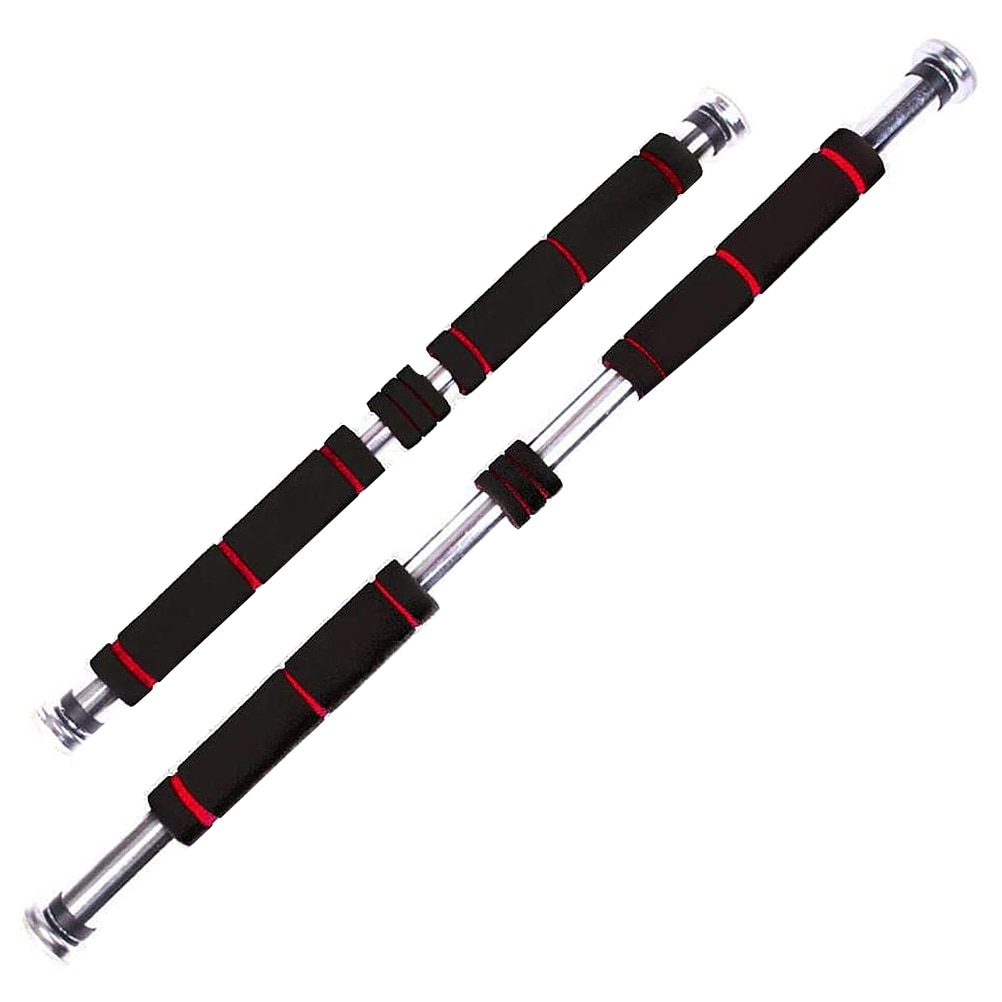Dörr horisontella stänger stål justerbar hemgym träning haka push up pull up träningsstång sport fitness sit-ups utrustning: Röd