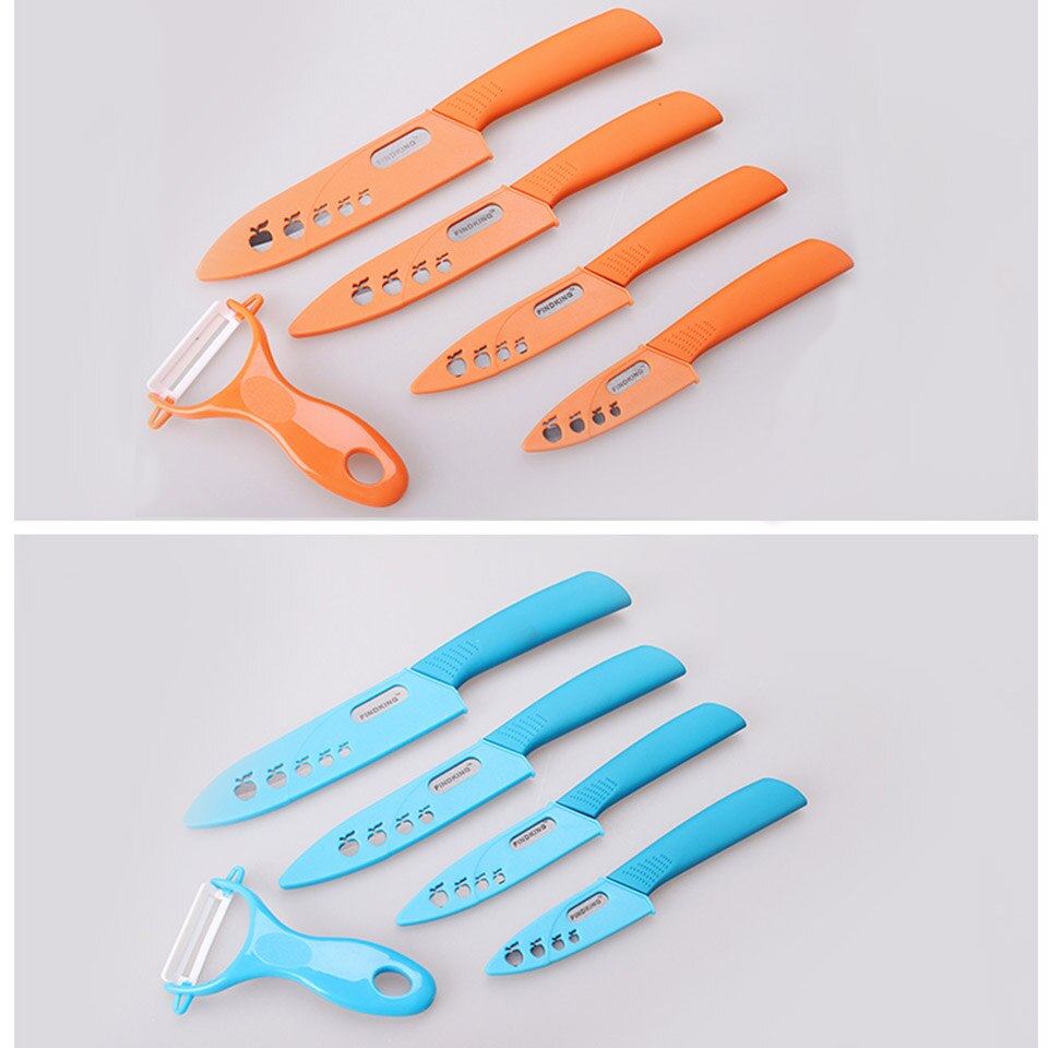 Bästa keramiska knivar och skalare set svart bladhandtag keramisk kniv 3 &quot; 4 &quot; 5 6 tums täcker kökskniv set verktyg