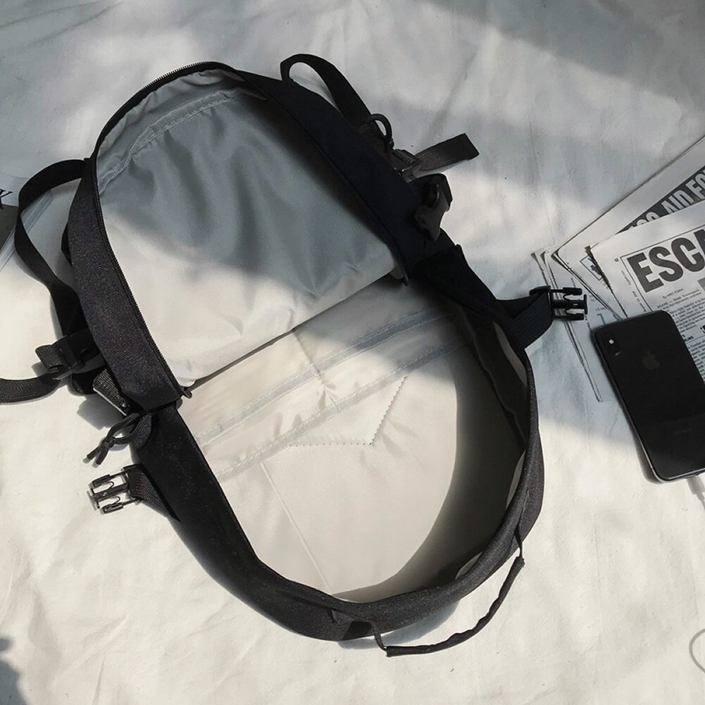 GNWXY Stilvolle Sport Rucksäcke Männer Frauen Paare Feste Farbe Taschen Große Kapazität Schul lässig Reise Rucksack