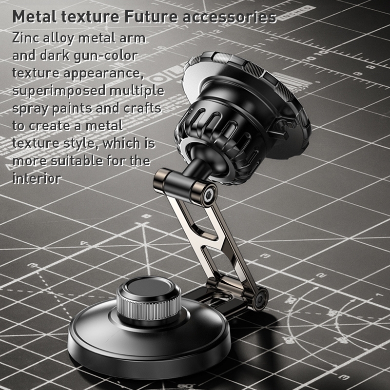 Uniwersalny magnetyczny uchwyt samochodowy telefonu Yesido C198 składany, regulowany pręt łączący ze stopu cynku