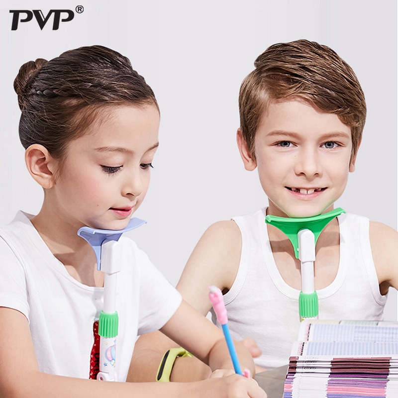 Zithoudingcorrector met siliconen kussen voor buikspieren, hoogteverstelling voor studenten, oogbescherming voor kinderen, houdingverstelling