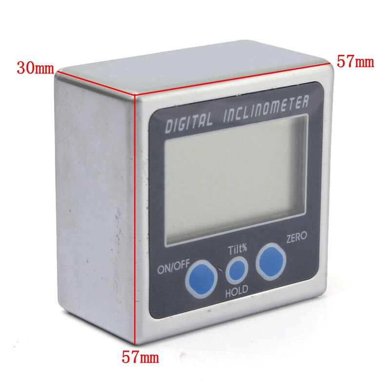 LCD Screen Electronic Protractor 0-360 Degree Digital Angle Level Meter Cube Protractor Inclinometer Gauge Magnetic Base
