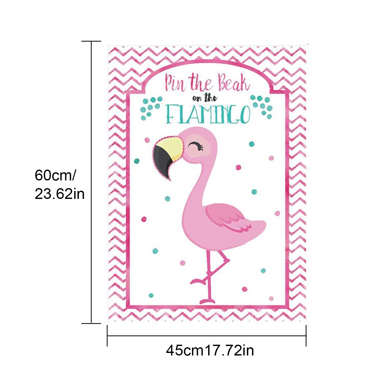 Besegad Grappige Pin de Snavel op de Flamingo Game met Poster Eye Maskers Snavel Stickers Dot Lijmen voor Kids Volwassenen feestartikelen