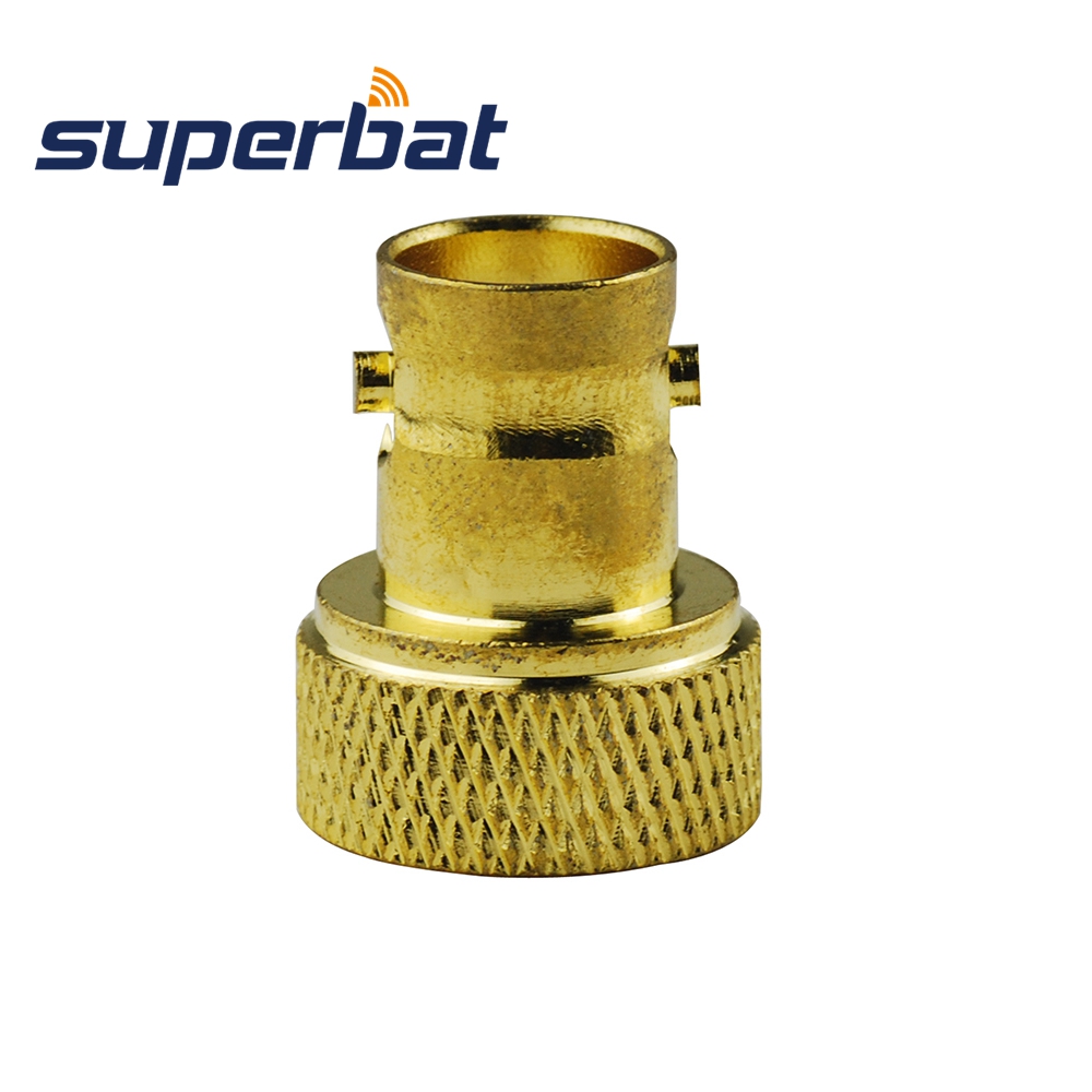 Superbat 5 pcs SMA-BNC adapter SMA Plug to BNC Jack straight glodplated RF Adapter