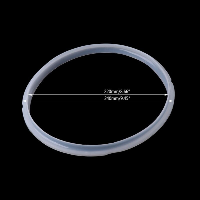 Junta de goma de silicona de 22cm, anillo de sellado para olla a presión eléctrica, piezas de 5-6L,