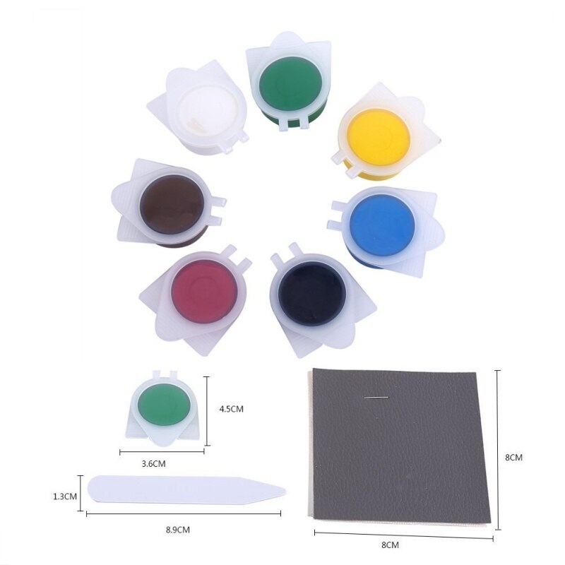 10 stks/set Reparatie Tool Vloeistof Huid Lederen Autostoel Sofa Jassen Holes Scratch Scheuren Rips Geen Warmte Vloeibare Leder Vinyl reparatie Kit